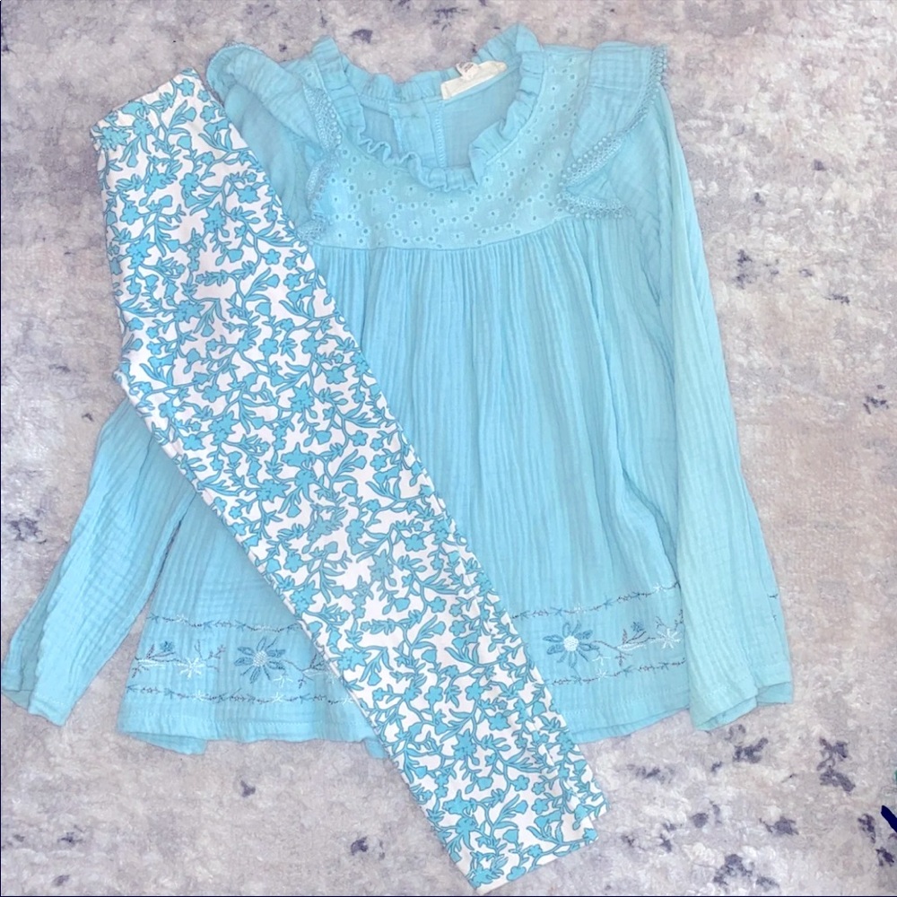 Girls jessica simpson legging outfit size 5 in EUC!!!